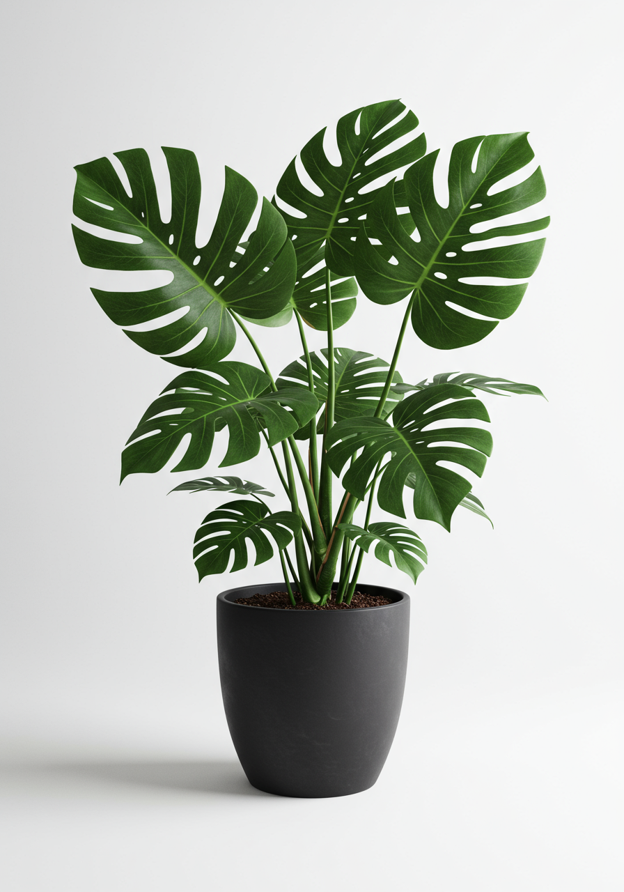 Monstera em vaso minimalista